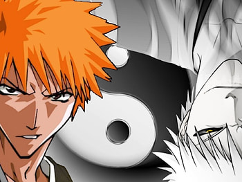 chigo-yin-and-yang, ichigo, anime, hollow HD wallpaper