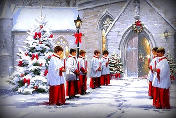 Eve of Christmas, winter, holidays, chapel, attractions in dreams, churches, paintings, Christmas Trees, boys, love four seasons, Christmas, snow, candles, xmas and new year HD wallpaper