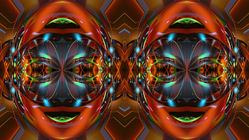 Smile, colorful, fractal, art, textures HD wallpaper