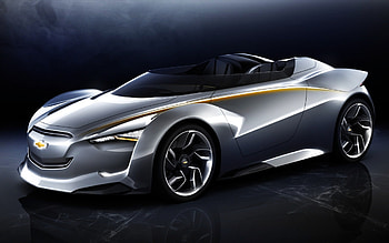chevrolet mi ray roadster concept, silver, , roadster, chevy HD wallpaper