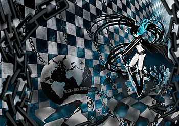 BRS, sword, anime, hatsune miku, black rock shooter, vocaloid HD wallpaper