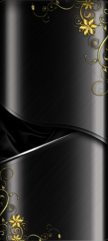 Dark brushed flower, ceiling, pastel, premium, metal, luxury, Golden HD phone wallpaper