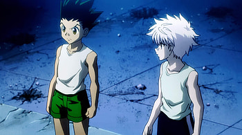 Killua follows Gon, Killua, Anime, Hunter HD wallpaper