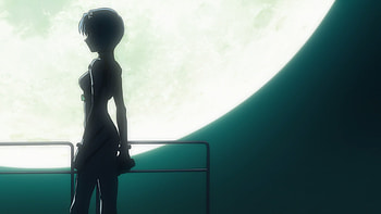 Anime Ayanami Rei Neon Genesis Evangelion silhouette HD wallpaper