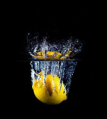 Food, Spray, Splash, Lemon HD phone wallpaper