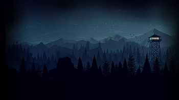 Firewatch, Striking backgrounds, Posted by Sarah Peltier, Game art HD wallpaper