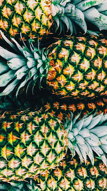 Pineapple pattern, Vibrant, Fruit HD phone wallpaper