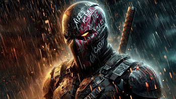 Deathstroke Chaos Unleashed, deathstroke, superheroes, artwork, art, digital-art, ai HD wallpaper