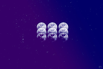 Moon, illustration, minimal, art HD wallpaper