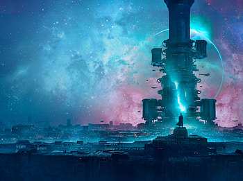 Isaac Asimov Foundation Cover, Sci Fi, city, sci fi city HD wallpaper