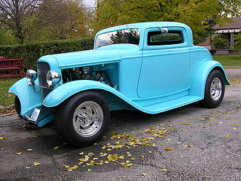 1932 Ford Hot Rod Coupe, ford, classic, 1932, hot rod, 3 window, vintage, street rod, coupe HD wallpaper