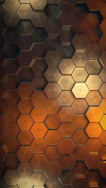 Hexagon , Android mobile, Full resolution, Vibrant colors HD phone wallpaper
