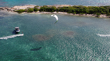Antigua, Kiteboarding HD wallpaper