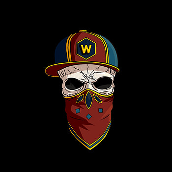 Art, Cap, Logo, Logotype, Skull, Bandana, Inst HD phone wallpaper