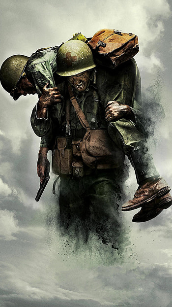 Hacksaw Ridge, Intense war drama, Gripping battle scenes, Andrew Garfield's performance HD phone wallpaper