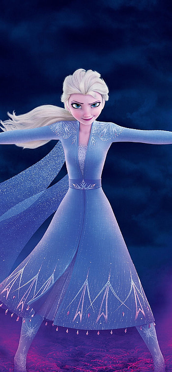 Snow, fire, Elsa, Frozen 2 HD phone wallpaper