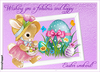 HAPPY EASTER WEEKEND, COMMENT, WEEKEND, CARD, HAPPY HD wallpaper
