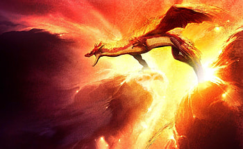 Fantasy, Fire, Sparks, To Fall, Mouth, Dragon HD wallpaper