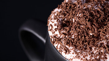 Rich chocolate delights, Decadent hot beverages, Coffee cup ry, Sweet indulgence HD wallpaper