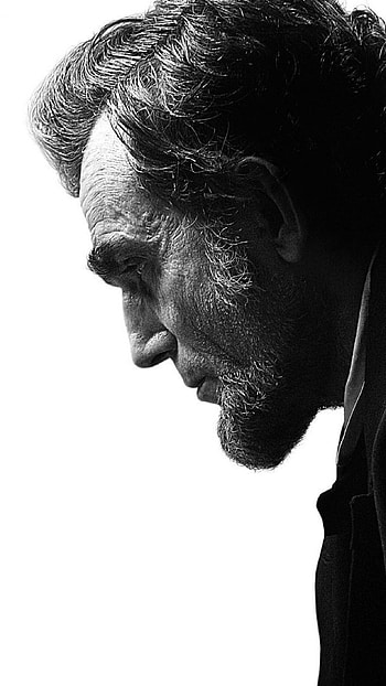 Daniel Day-Lewis, Lincoln portrayal, Great man movie, Powerful presence HD phone wallpaper