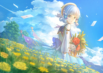 Kamisato Ayaka, Kamisato Ayaka (Genshin Impact), video game, Genshin Impact HD wallpaper
