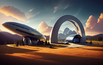 AI Horizon: Futuristic Sci‑Fi, AI Art, Sci Fi, futuristic HD wallpaper