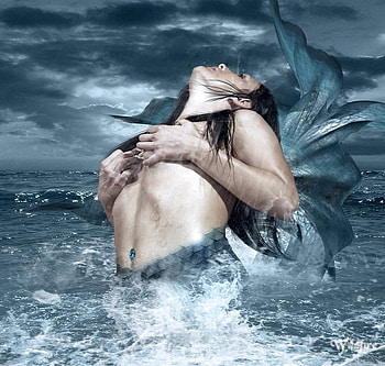 Siren, fantasy, beauty HD wallpaper
