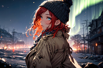 Etherial Aurora Anime Glowing Embrace, anime-girl, anime, artist, artwork, digital-art, deviantart HD wallpaper