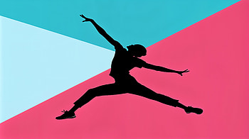 Dynamic Dancer in Vibrant Ultra, dancer, dance, silhouette, colorful HD wallpaper