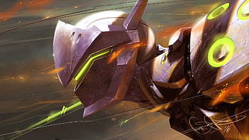 GENJI Art, overwatch, games, artist, digital-art, deviantart HD wallpaper