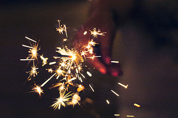Holidays, Bright, Sparks, Holiday, Sparkler HD wallpaper