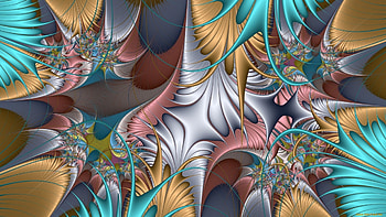Beautiful fractal, Colored, Abstract, Beautiful, Fractal HD wallpaper