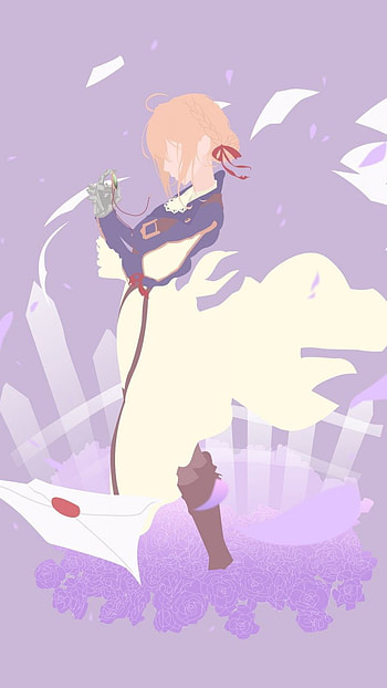 Violet Evergarden, horse, art HD phone wallpaper