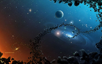 Landscape, Art, Planets, Universe, Stars HD wallpaper