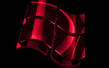 Windows pink logo, pink backgrounds, OS, Windows glass logo, artwork, Windows 3D logo, Windows HD wallpaper