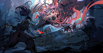 Epic Fantasy Samurai Showdown, fantasy, samurai HD wallpaper