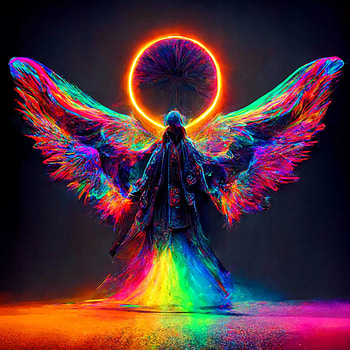 ANGEL, magenta, art HD phone wallpaper