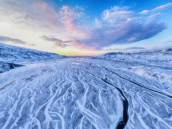 Landscape, Winter, Nature, Rivers, Mountains, Snow, View From Above HD wallpaper