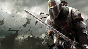 Knight Sword, Armored warrior, Battle-ready weapon, Brave knight HD wallpaper
