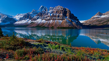 ... Background Full . mountains, nature, river, grass, beautiful landscape HD wallpaper