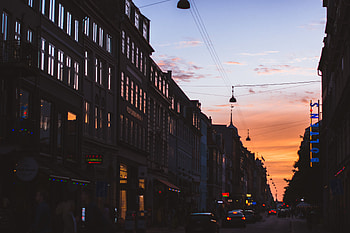Cities, City, Building, Evening HD wallpaper