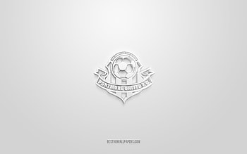 Portmore United FC, creative 3D logo, white background, Jamaican football club, National Premier League, Spanish Town, Jamaica, 3d art, football, Portmore United FC 3d logo HD wallpaper