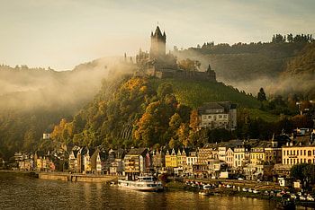 Cities, Rivers, Lock, Germany, Cochem, Kohem, Moselle HD wallpaper