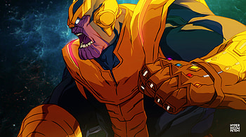 Thanos New Artwork, thanos, superheroes, artwork, digital-art, art, deviantart HD wallpaper