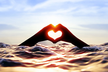 Digital art, heart, love HD wallpaper
