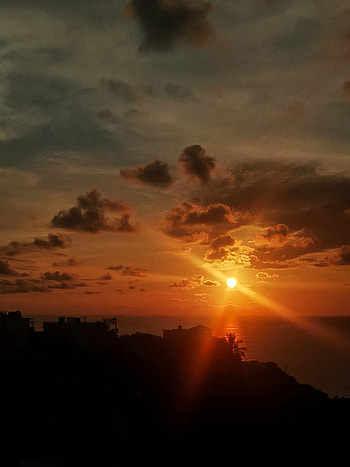 Atardecer, sunset, scenery HD phone wallpaper