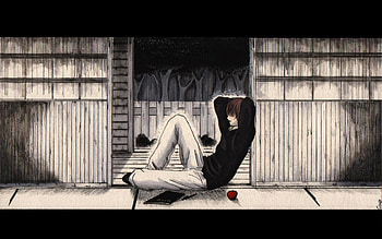 Death Note - Light Yagami, white, black, yagami, death, book, brown, note, anime, boy, light, red, apple, hair, guy, male HD wallpaper