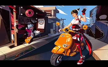Kiriko's Donut Pickup, Kiriko (Overwatch), video game, Overwatch 2 HD wallpaper