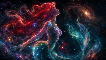 Ariel — Celestial Tides ( ), Ariel (The Little Mermaid), Galaxy, Nebula, Space HD wallpaper