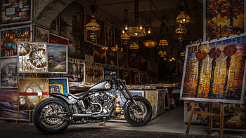 Black Cruiser Motorcycle , bikes HD wallpaper